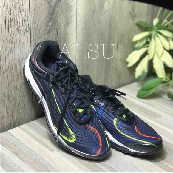 Nike Air Max Deluxe BLACK MIDNIGHT NAVY M AUTHENTI - Picture 6 of 8